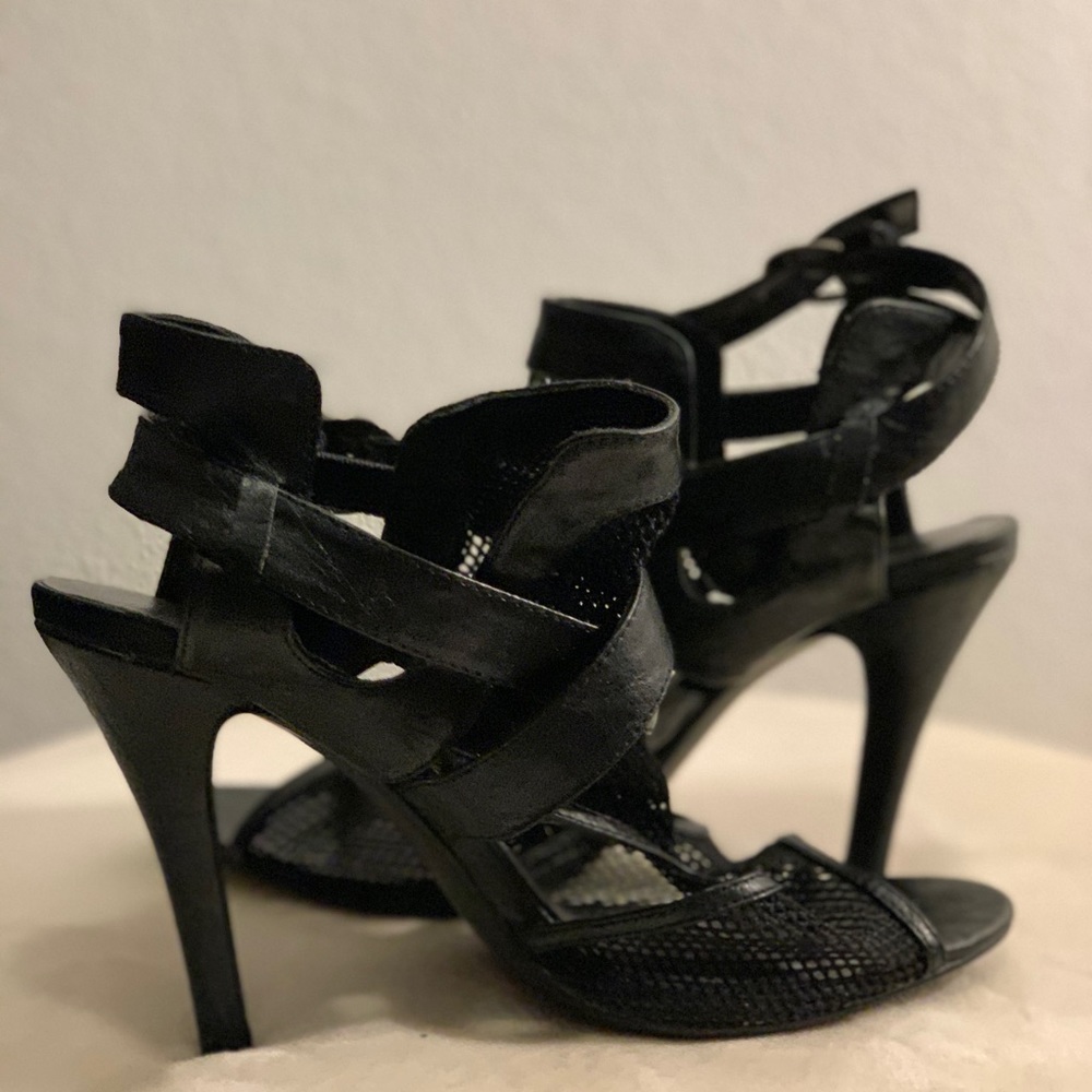Netted high heels